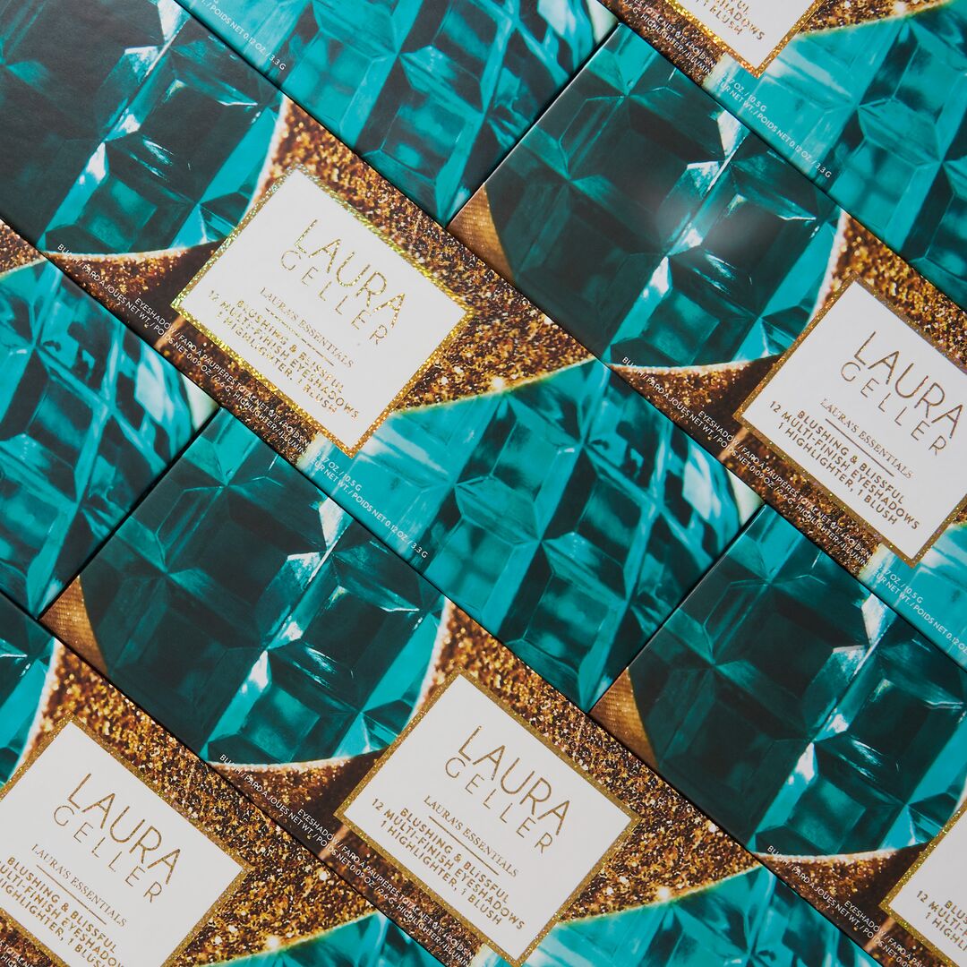 Laura's Essentials Blushing & Blissful 12 Multi-Finish Eyeshadows 1 Highlighter. 1 Blush - Image 3